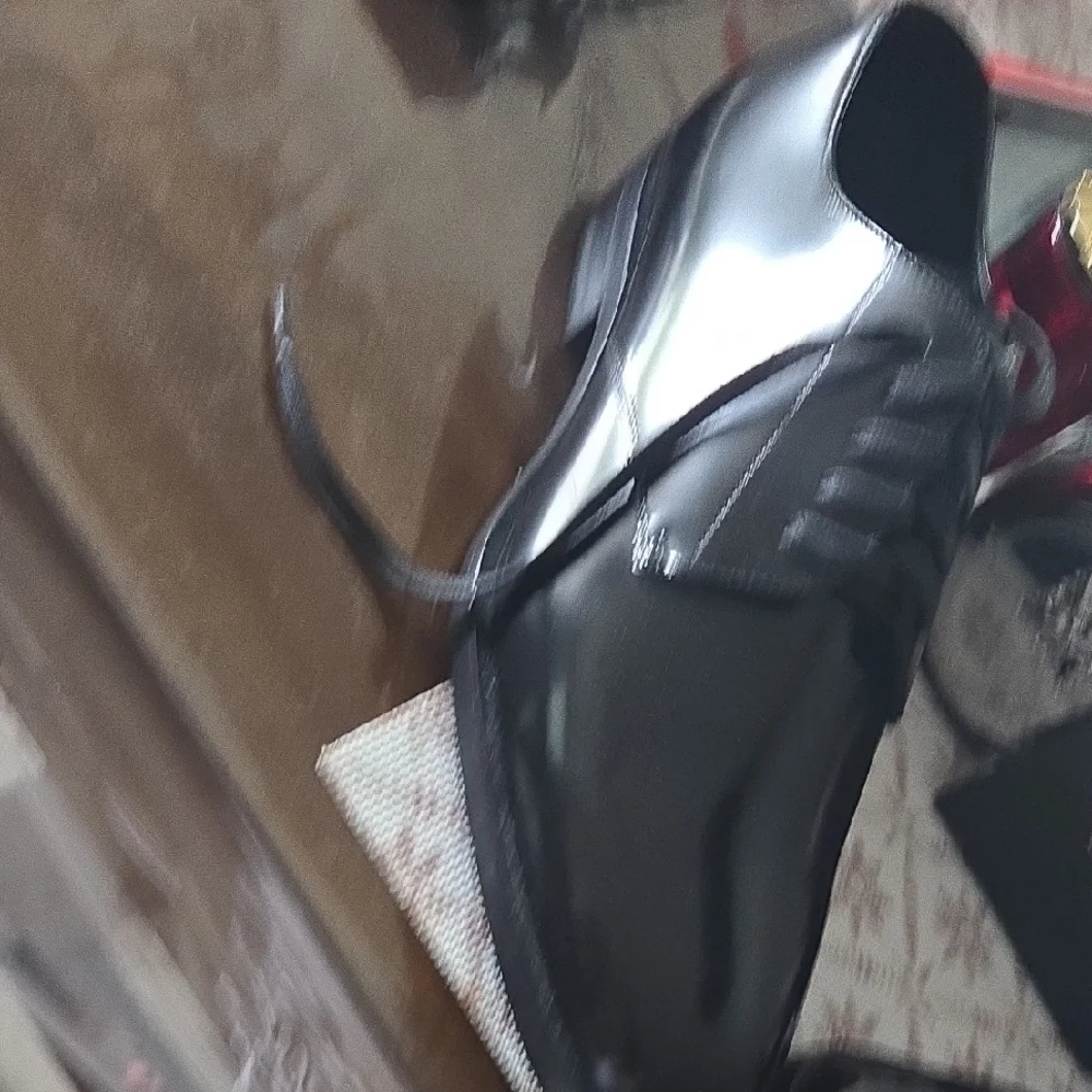 Saint Laurent Black Patent Leather Oxfords - Picture 3 of 5
